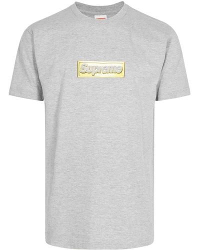 Supreme T-Shirt mit Logo - Grau