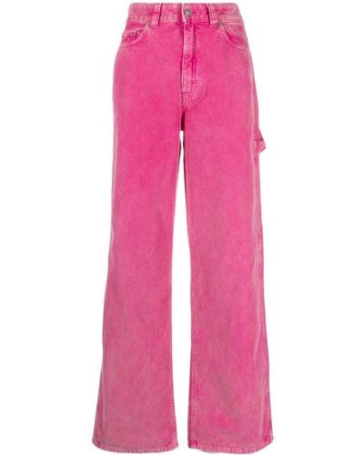 Haikure Ruimvallende Jeans - Roze