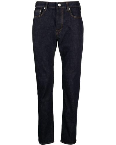 Paul Smith Contrast-stitching Dark-wash Jeans - Blue