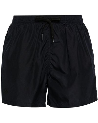 Tagliatore Logo-print Swim Shorts - Black