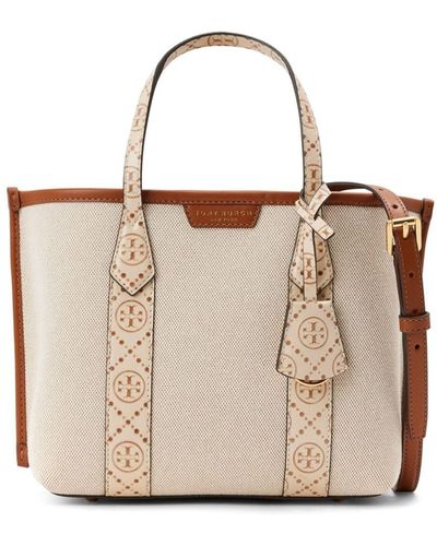 Tory Burch Small Perry Canvas Tote Bag - Naturel