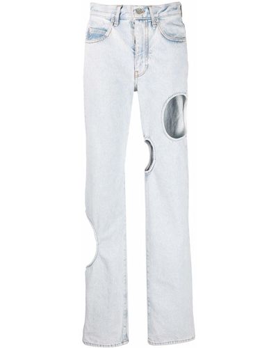 Off-White c/o Virgil Abloh Meteor Straight-leg Jeans - White
