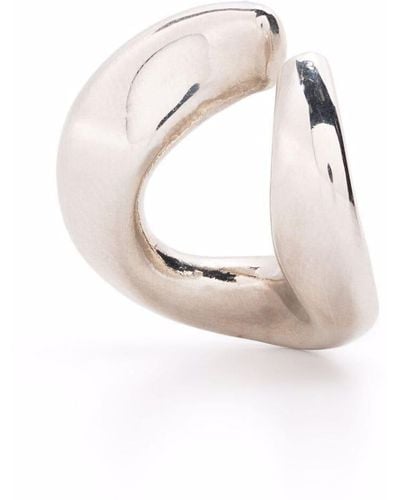 Beatriz Palacios Medium Recycled Sterling Silver Ear Cuff - Metallic