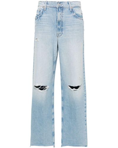 Mother Jeans Met Wijde Pijpen - Blauw