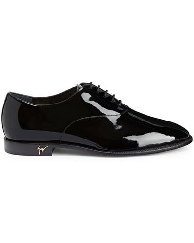 Giuseppe Zanotti Oxford-Schuhe aus Lackleder - Schwarz