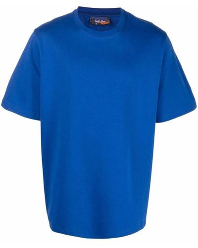 Just Don Camiseta de manga corta con franja del logo - Azul