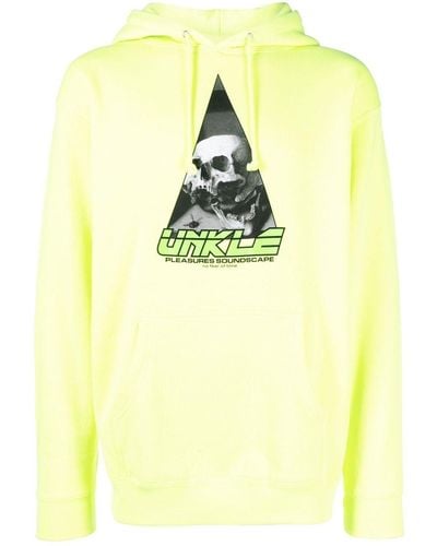 Pleasures Unkle Graphic-print Pullover Hoodie - Yellow