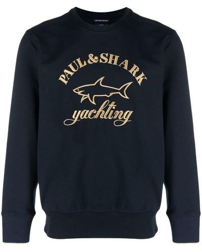 Paul & Shark Sudadera con logo bordado - Azul