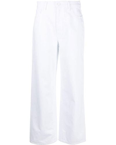 Raf Simons Gerade High-Waist-Jeans - Weiß