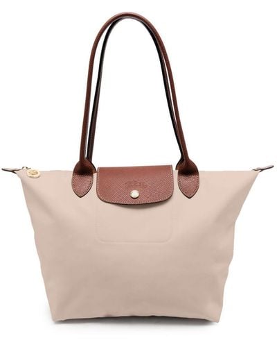 Longchamp Mittelgroße Le Pliage Handtasche - Weiß