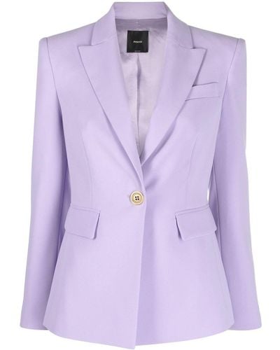 Pinko Single-breasted Blazer - Purple