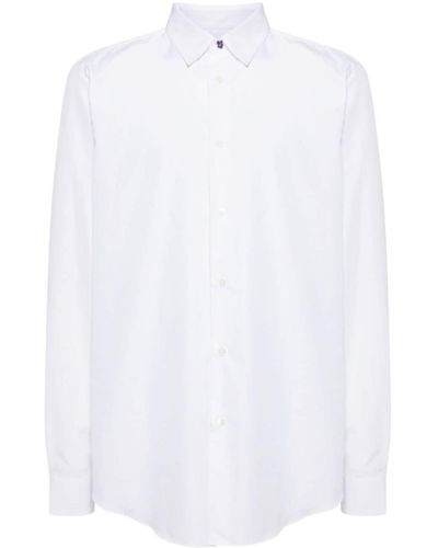 Paul Smith Katoenen Popeline Button-up Overhemd - Wit