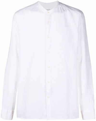 Tintoria Mattei 954 Hemd mit Stehkragen - Weiß