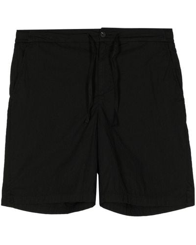 Frescobol Carioca Sergio Seersucker Deck Shorts - Black