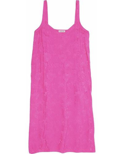 Balenciaga フローラル スリップドレス - ピンク