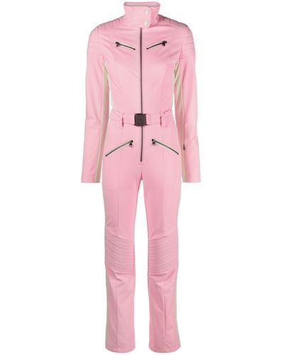 Bogner Misha Striped Ski Suit - Pink