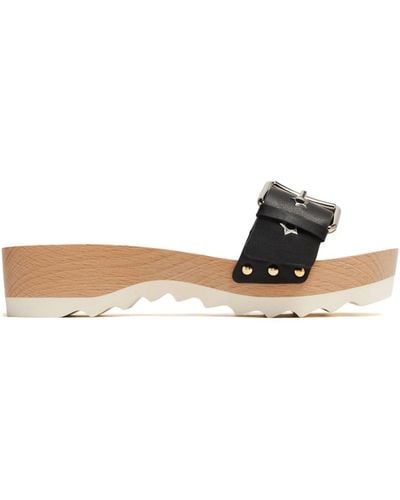 Stella McCartney Sandalias Elyse con apliques - Negro