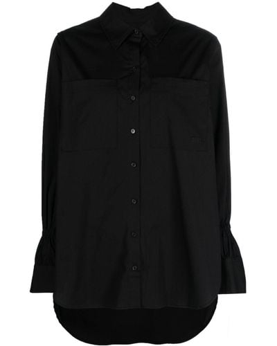 DKNY スプレッドカラー シャツ - ブラック