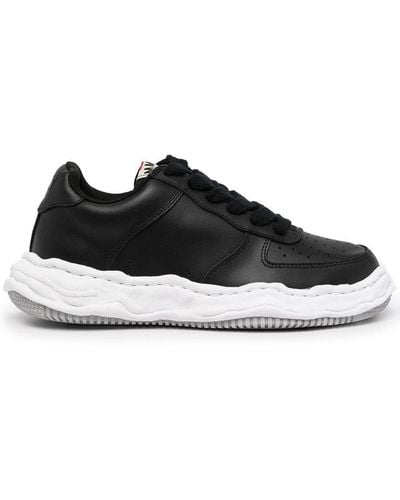 Maison Mihara Yasuhiro Wayne Original Low Top Leather Sneake Sneakers - Black