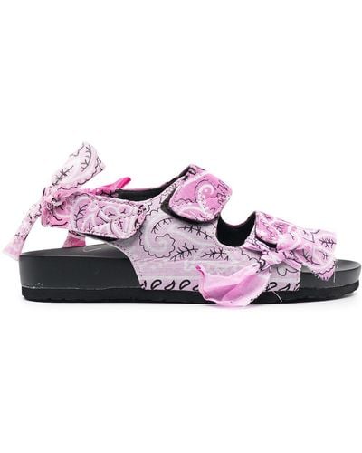 ARIZONA LOVE Bandana-print Sandals - Pink