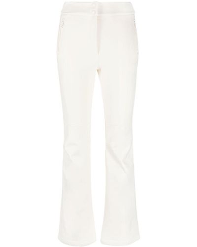 Yves Salomon High-rise Button-waisted Trousers - White
