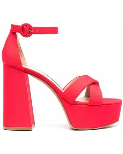Gianvito Rossi Crossover-strap Sandals - Red