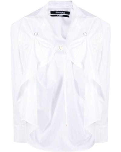 Jacquemus Camisa de manga larga - Blanco