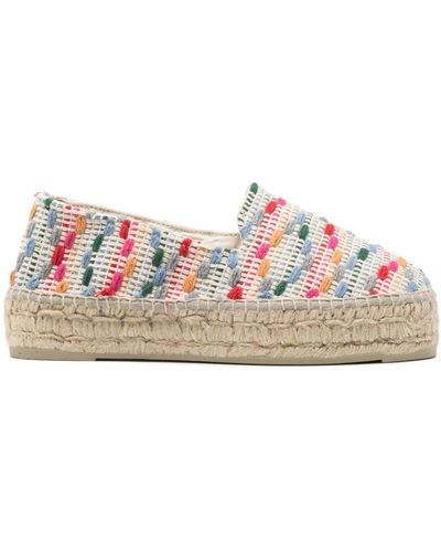 Manebí Geometrische Espadrilles - Roze