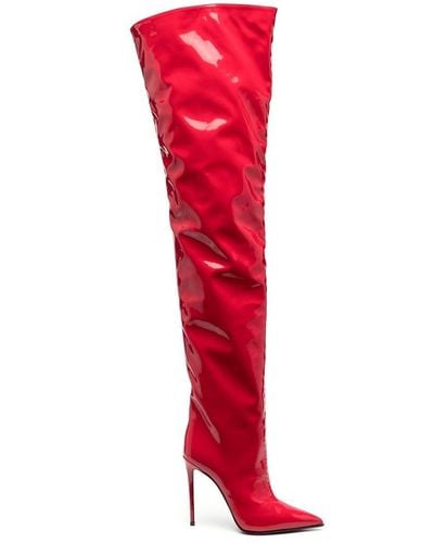 Le Silla Eva Thigh-high 120mm Boots - Red