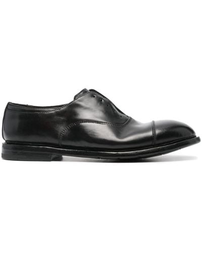 Premiata Leather Oxford Shoes - Black