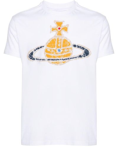 Vivienne Westwood Time Machine Orb-print T-shirt - White