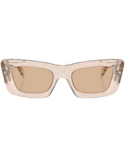 Prada Rectangle-frame Sunglasses - Natural