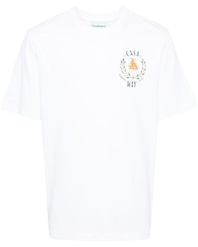 Casablancabrand Casa Way T-Shirt - Weiß