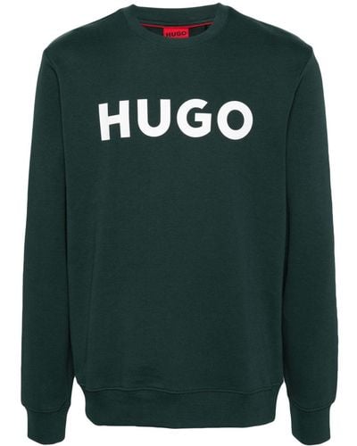 HUGO ロゴ スウェットシャツ - ブラック