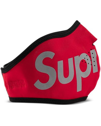 Supreme Masque à logo imprimé - Rouge