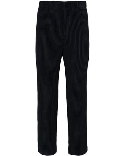 Issey Miyake Pantalones Basic ajustados - Negro