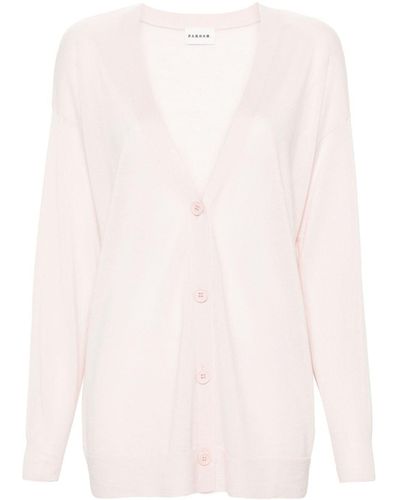 P.A.R.O.S.H. Linfa Cardigan mit tiefer Schulter - Pink