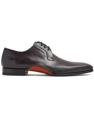 Magnanni Lace-up Leather Oxford Shoes - Brown