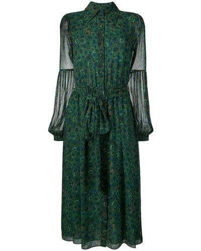 MICHAEL Michael Kors Peacock Pattern Dress - Green
