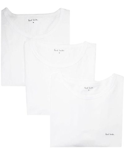 Paul Smith Set di 3 T-shirt con stampa - Bianco