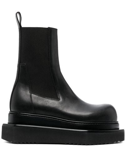 Rick Owens Beatle Turbo Cyclops Leather Boots - Black