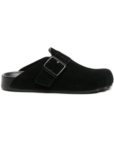 Balenciaga Mules Sunday en daim - Noir