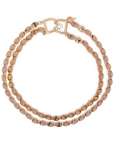 Kenneth Jay Lane Layered Disc Necklace - White