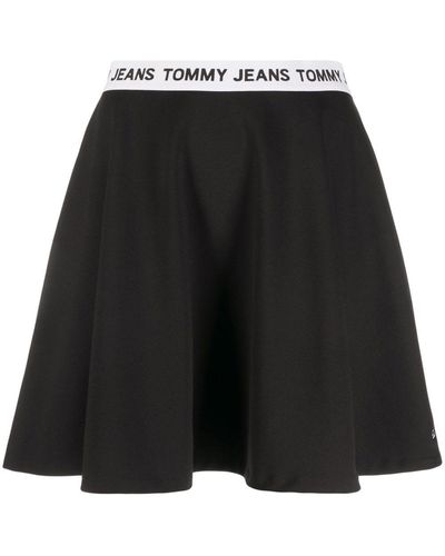 Tommy Hilfiger ロゴ スカート - ブラック