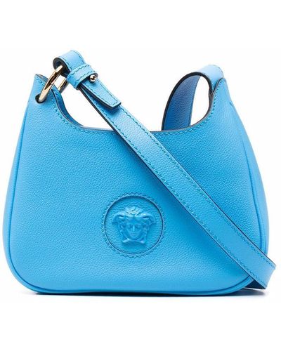 Versace Small La Medusa Hobo Bag - Blue