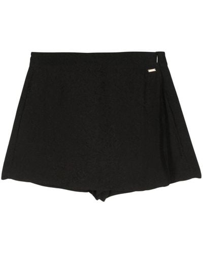 Armani Exchange Geometric Chambray Shorts - Black