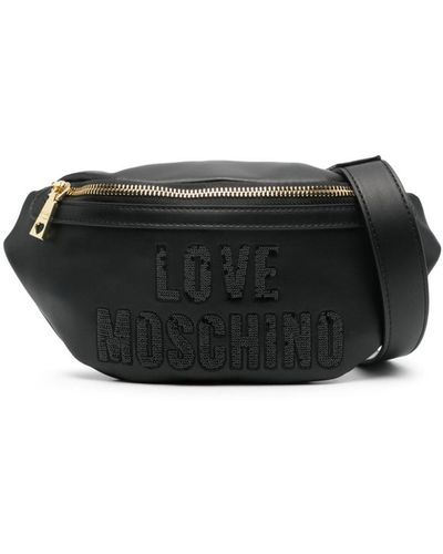 Love Moschino Sequin-embellished Belt Bag - Black