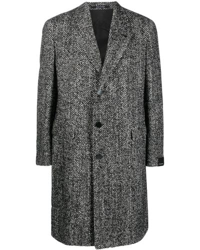 Tagliatore Coats Black - Grey