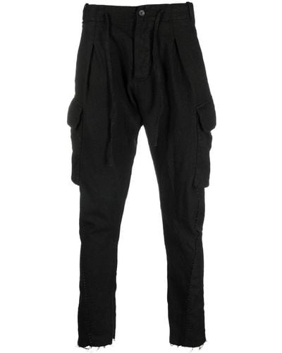 Masnada Pantalones ajustados con cordón - Negro