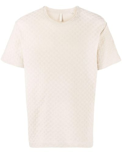sunflower Geometric-pattern Organic Cotton T-shirt - White